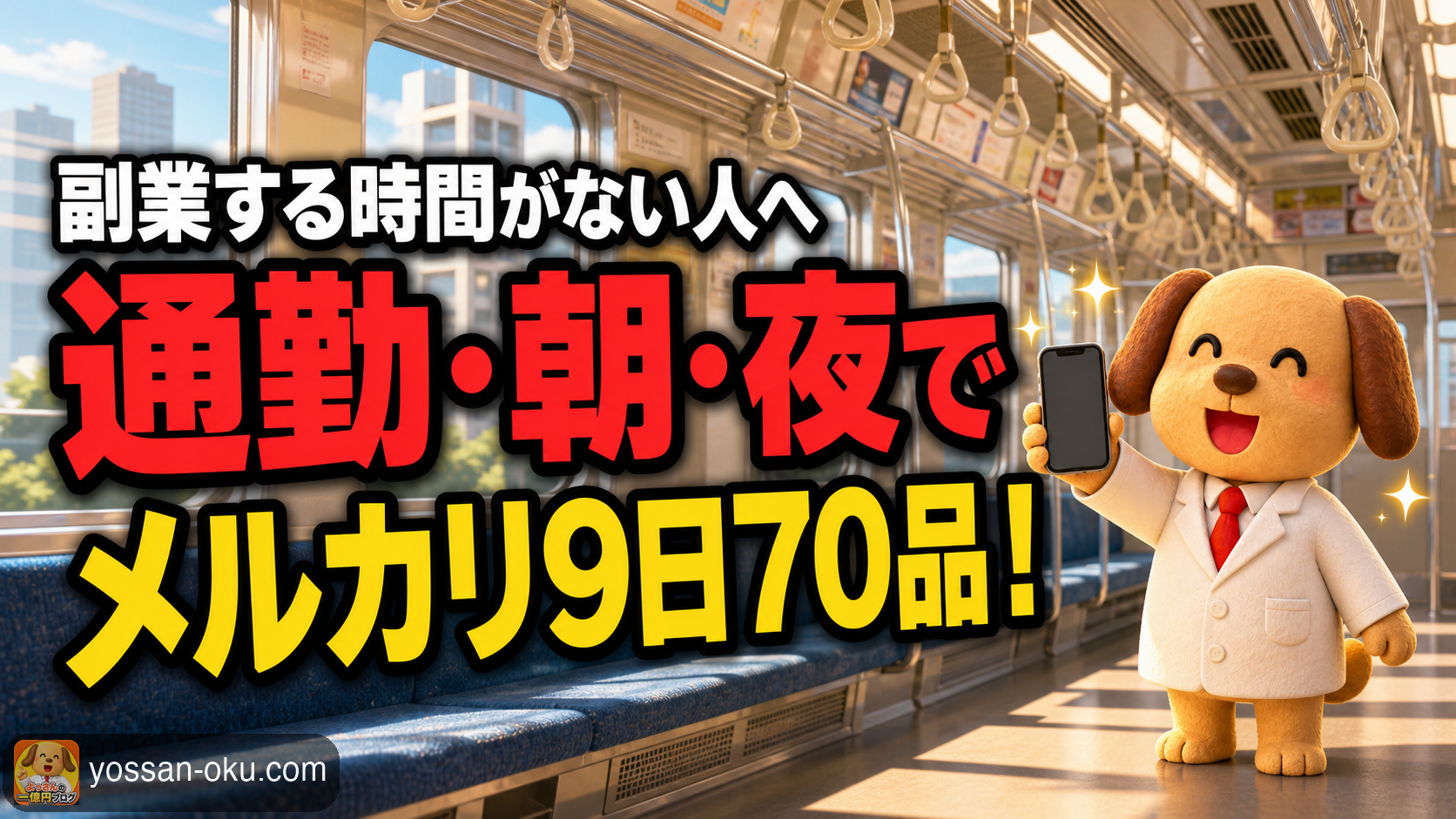 ⏰副業する時間がない人へ|通勤・朝活・夜の3分割でメルカリに9日で70品出した時間割