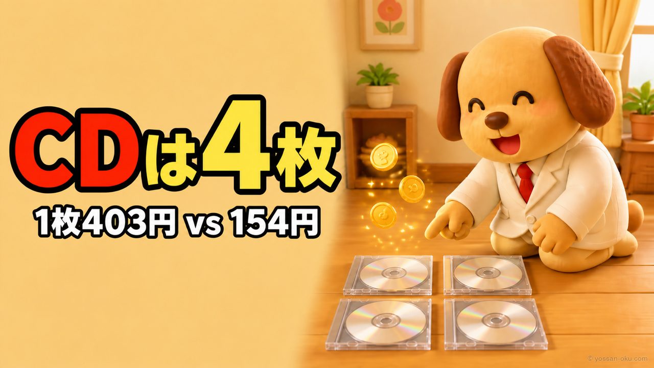 💿【月100品売る人が解説】CDは何枚でまとめると一番高い？実売76商品・373枚で出した答え