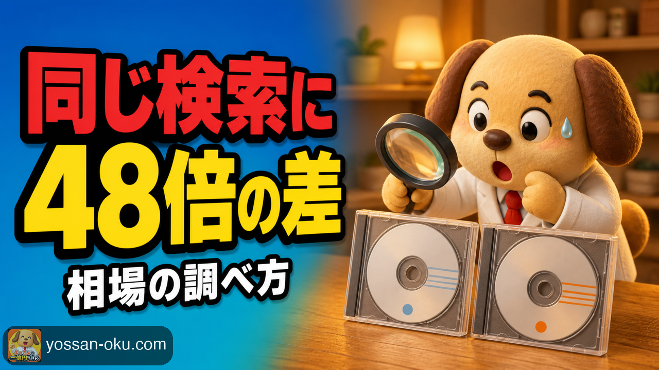 💿【月100品売る人が解説】同じ検索に¥3,300と¥157,100が並ぶ｜CD相場で桁を間違えない調べ方