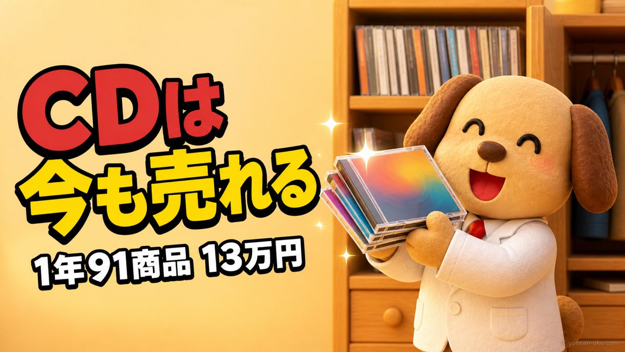 💿【月100品売る人が解説】メルカリでCDは売れる？実売91商品¥130,352とランキングTOP5