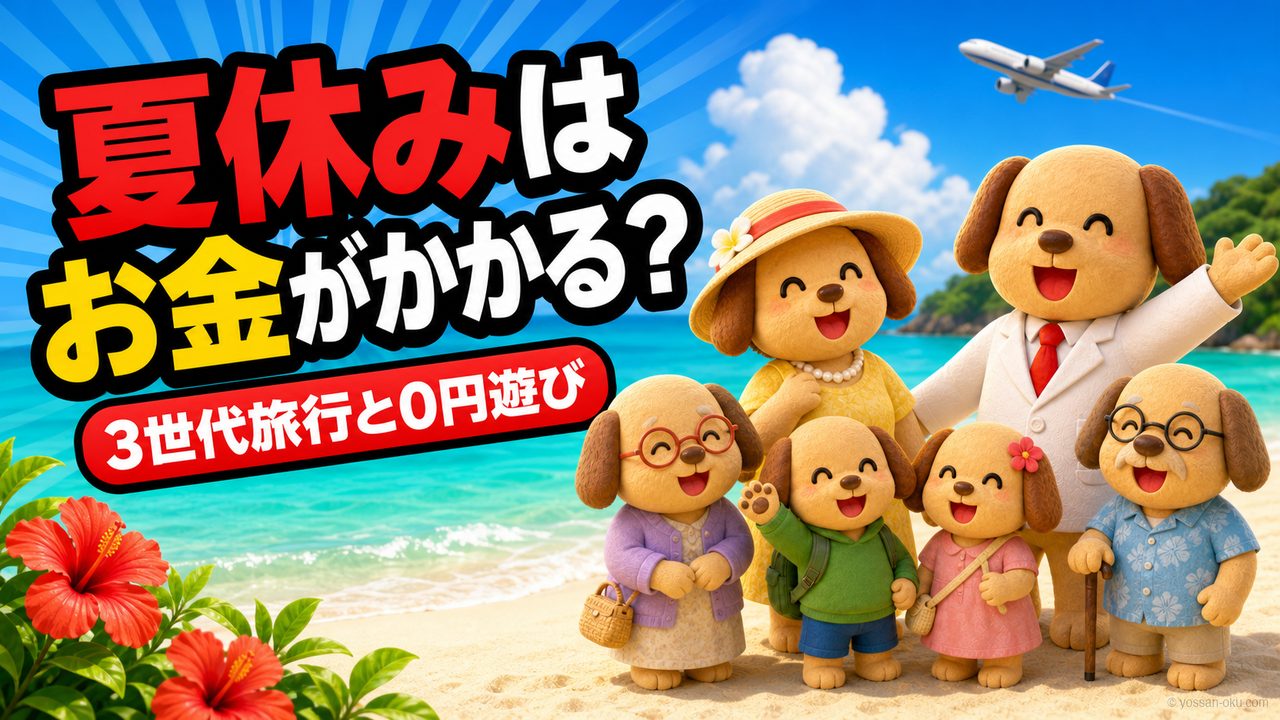【夏休みはお金がかかる！？】3世代6人の沖縄旅行91万4,413円と0円川遊びを全部公開✨️